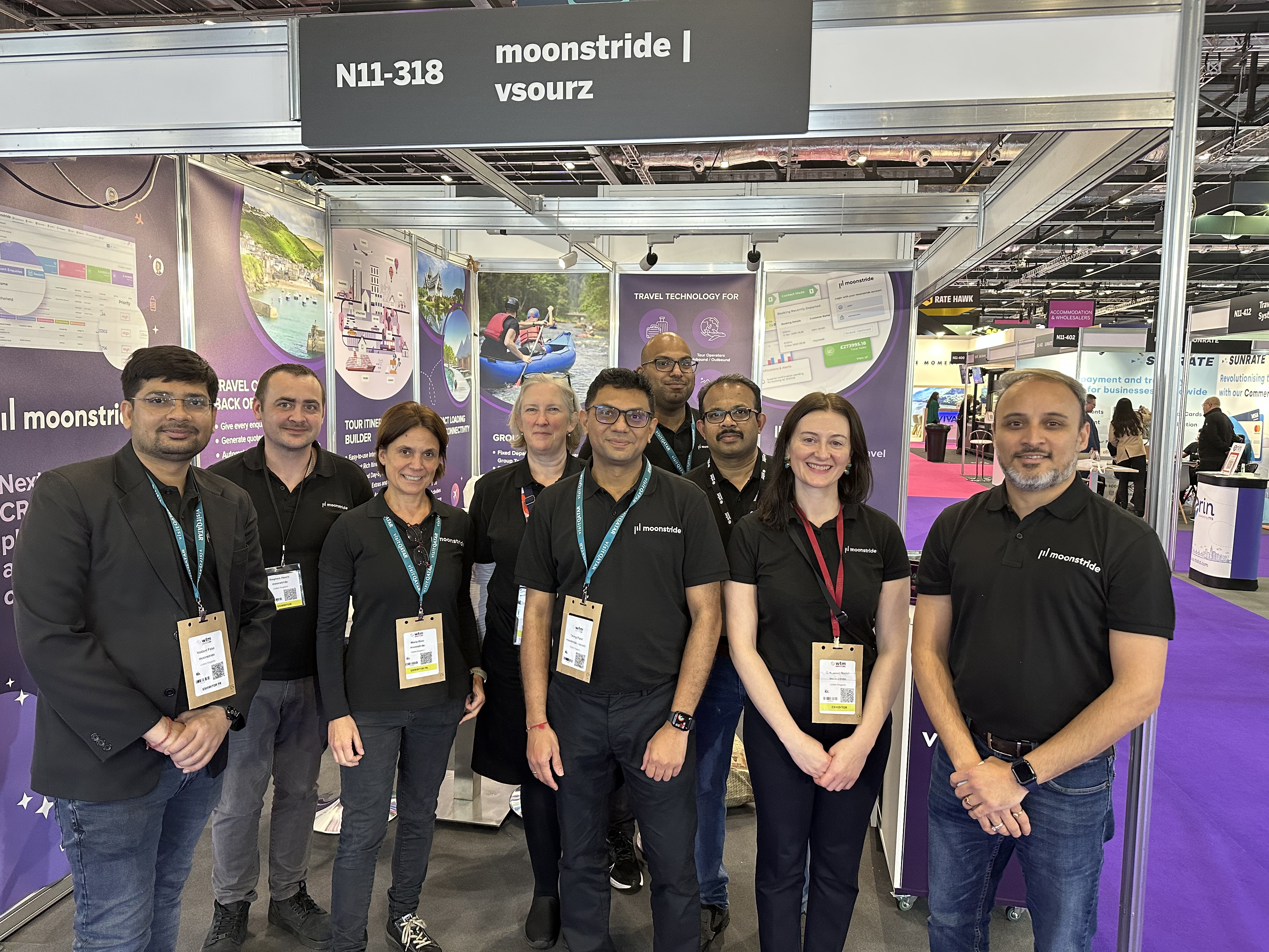 Our moonstride Team at WTM London 2023