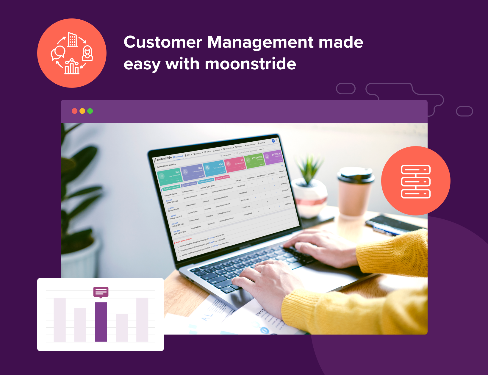 La gestion de la clientèle facilitée par moonstride – La solution technologique ultime pour le voyage