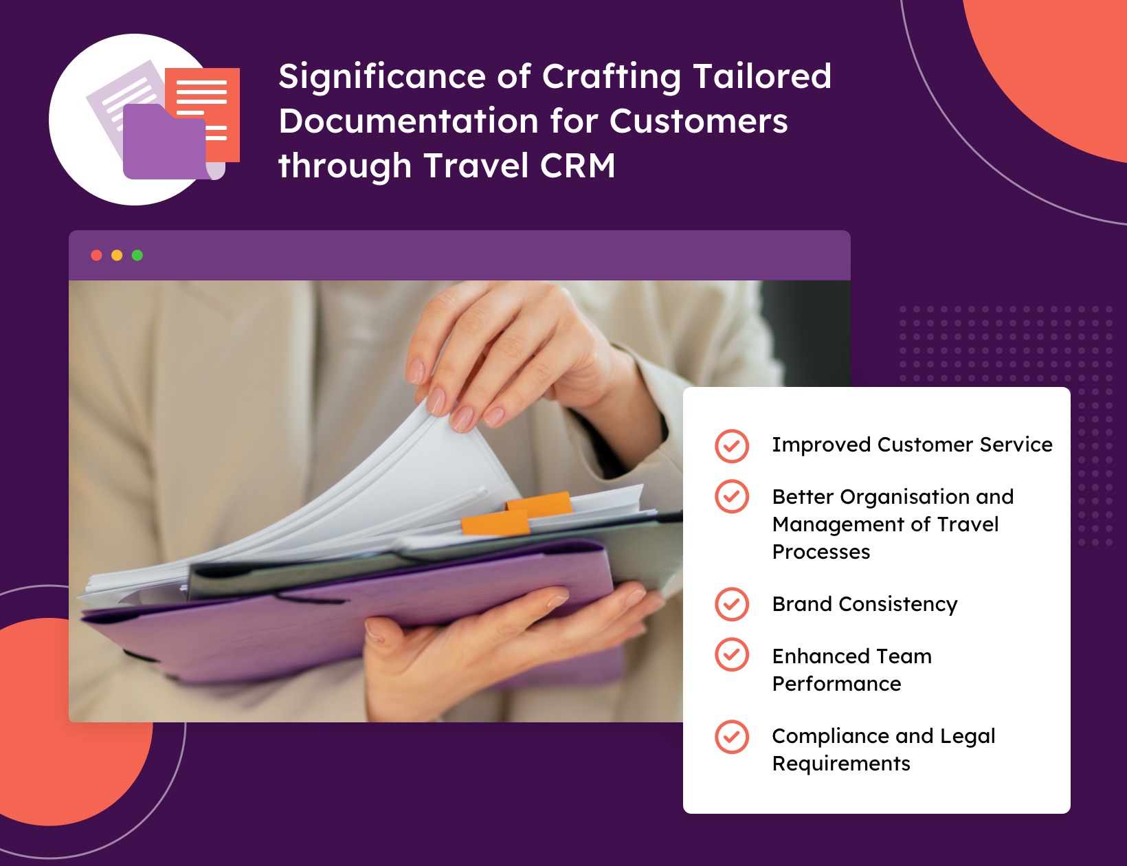 Importancia de elaborar documentación a medida para los clientes a través del CRM de viajes