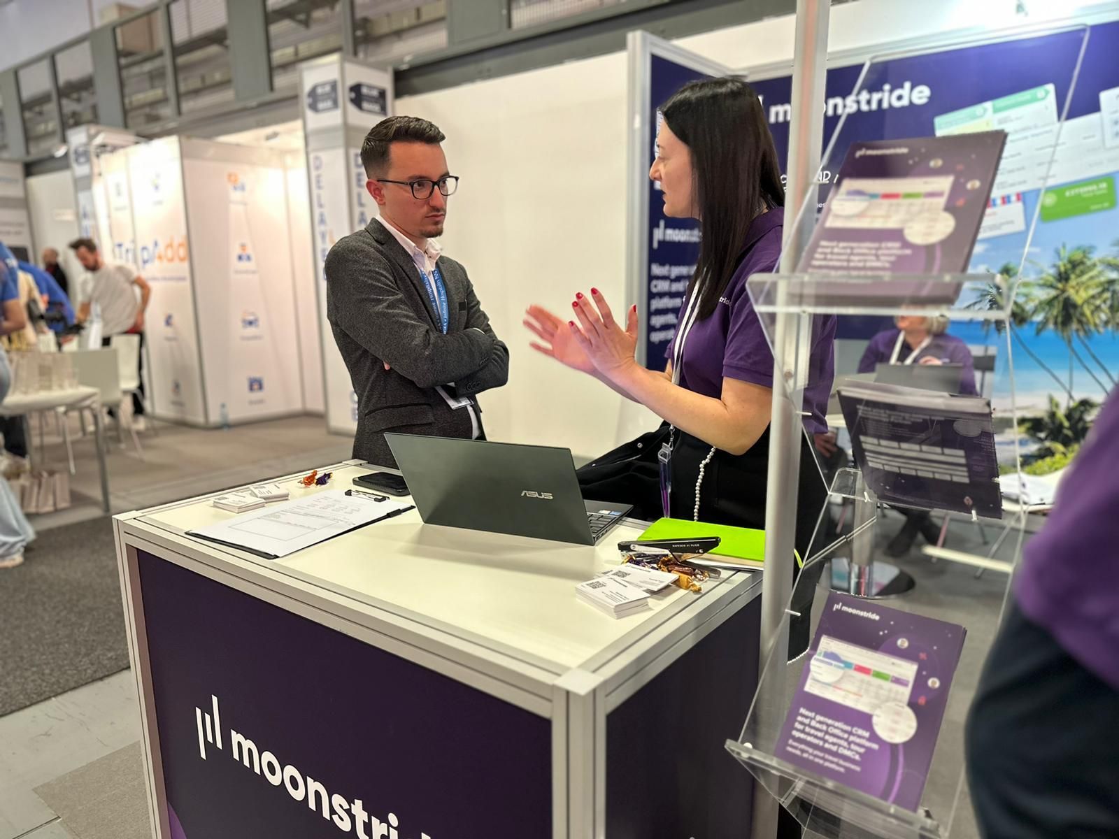 Démonstration de moonstride à l'ITB Berlin