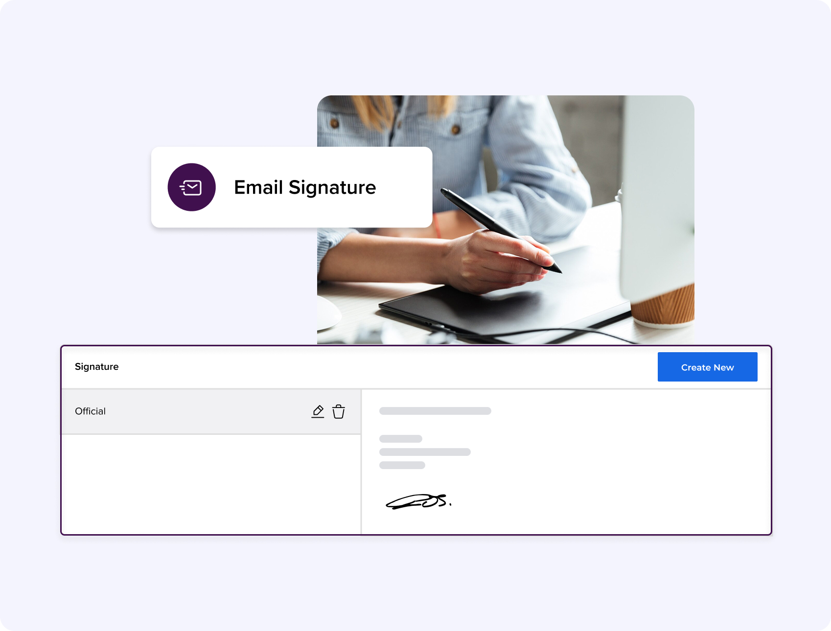 Verwaltung von E-Mail-Signaturen