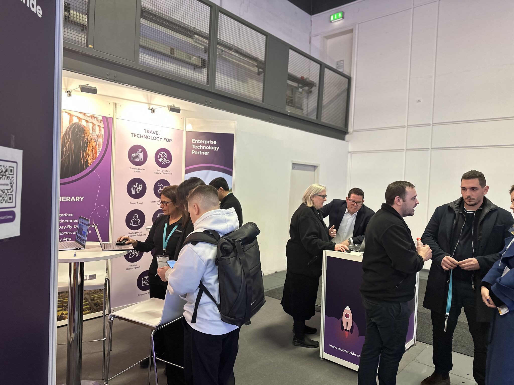 Networking Session at moonstride ITB 2025 Stand