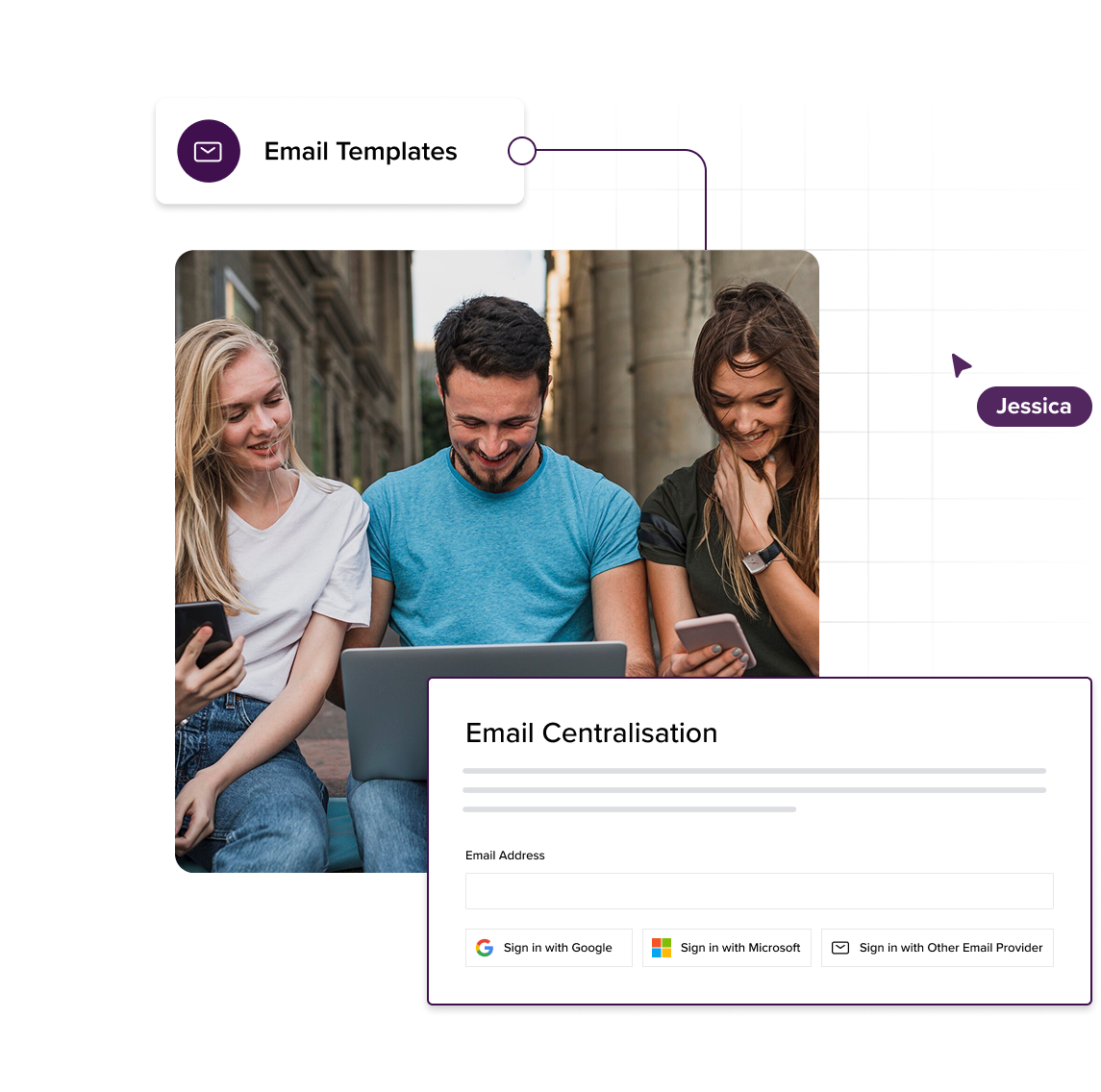 Group 1000006084@2x Centralisatie van e-mail voor naadloze reisactiviteiten