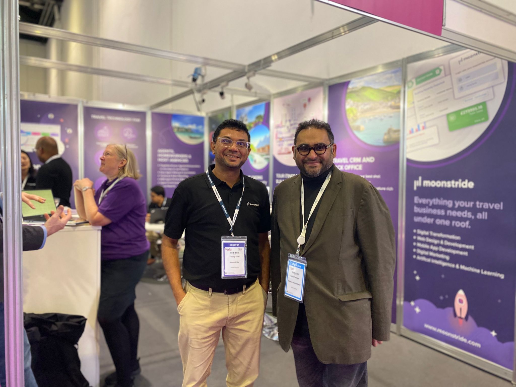 Participants au stand moonstride WTM