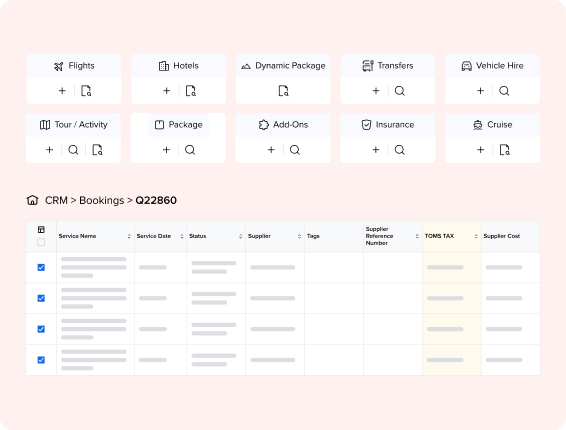 Integration von Reisedienstleistungen