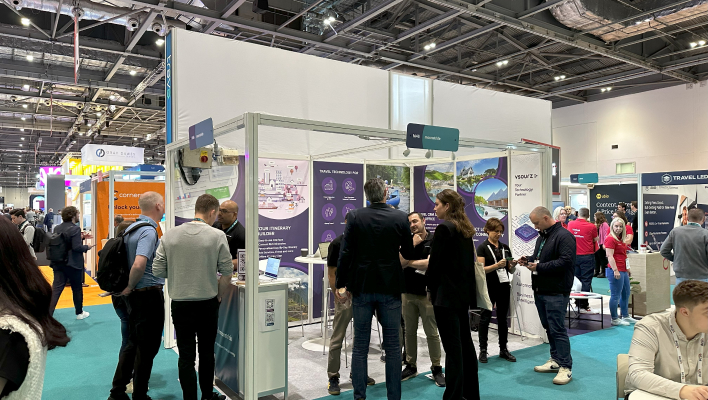 Le stand de moonstride à l'exposition TravelTech 2024